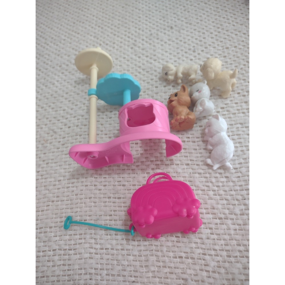 Barbie Cat Tree Condo Toy And Cat And Dog Figurines Nostalgia Chelsea